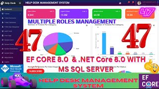 EP 47 Help Desk Management System EF Core NET Core ll NET 80 Tickets Users Roles Management🚀💥 [upl. by Rochelle]