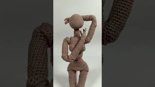 Mobility and poses of the BALLJOINTED DOLL  CROCHET  crochet [upl. by Elon]