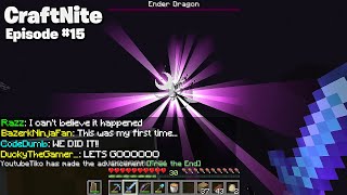 CraftNite Episode 15  WE KILLED THE ENDER DRAGON ft Randumb Tiko Kaz Bazerk Razz [upl. by Nela964]