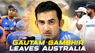 Gautam Gambhir Return Back To India Due To Family Reason Crickets Update [upl. by Jaquelyn]