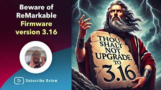 316 reMarkable Firmware Update Alert [upl. by Enilasor560]