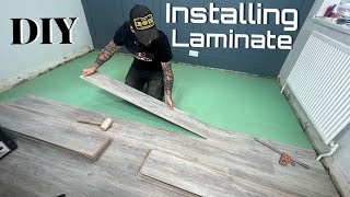 How To Install Laminate Flooring  Easy Step By Step Beginners Guide [upl. by Aiciled]