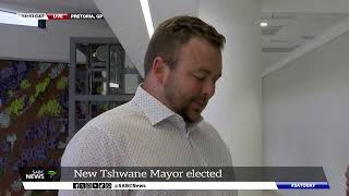 Tshwane Council  ActionSAs Dr Nasiphi Moya elected new mayor Michael Beaumont [upl. by Minsat450]