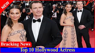 Michael Fassbender and Alicia Vikander made a rare red carpet appearance at Cannes [upl. by Gerek]