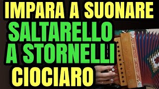 Stornelli ciociari lezione FACILE del SALTARELLO CIOCIARO a Stornelli  Organetto [upl. by Willman]