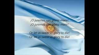 Argentine National Anthem  quotHimno Nacional Argentinoquot ESEN [upl. by Oznol]