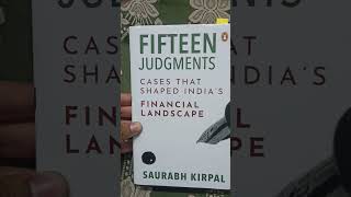 15 Judgments Shaping Indias Financial Landscape  Saurabh Kirpal  BOOK REVIEW HINDI [upl. by Mora]