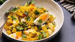 Classic British Kedgeree Recipe [upl. by Nnaarat]