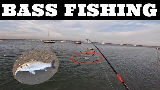 BASS Fishing Sandy Point  Lure Fishing  Hayling Island [upl. by Oirramed]