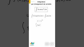 Integrale par changement de variable [upl. by Notsae]