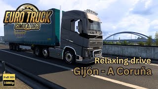 Scania  Euro Truck Simulator 2  Gijón  A Coruña  Relaxing Drive  No Commentary [upl. by Nezah]