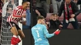 Illan Meslier’s injury time error earns Sunderland dramatic draw with Leeds [upl. by Daune471]