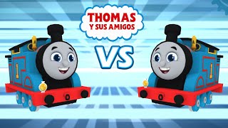 TOMAS EL TREN en español Thomas GoGo carreras de trenes infantiles [upl. by Tallbot623]