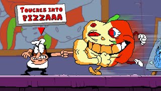 Pizza Tower but Everything Peppino Touches Turns into Pizza [upl. by Artamas]