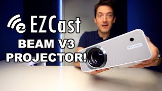 EZCAST BEAM V3 LED PROJECTOR REVIEW [upl. by Obeded503]