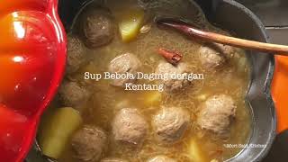 Cara mudah buat sup bebola daging [upl. by Saylor]