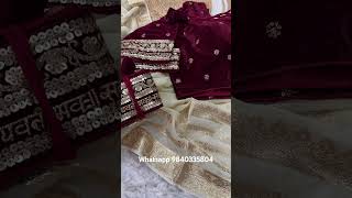 Pure Viscose Saree with ready made blouse Blouse size alterable upto 40 sizePrice 1600 [upl. by Aihtebat]