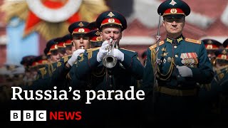 Russia’s Victory Day parade President Putin calls for victory  BBC News [upl. by Daj]