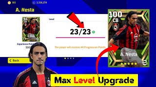 Epic Nesta Max Level Upgrade  Max Rating 100   eFootball 2023 Mobile [upl. by Notle]