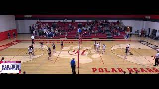 Hortonville High vs Green Bay Preble Varsity Volleyball [upl. by Frear]