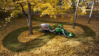 Foresteel FT1600 Leaf Vacuum Trailer with Avant Loader  Mow Vacuum and Shred  Quick Overview [upl. by Mikaela607]