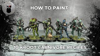 Contrast How to Paint 10 Kroot Carnivore Flesh Recipes [upl. by Nivk]