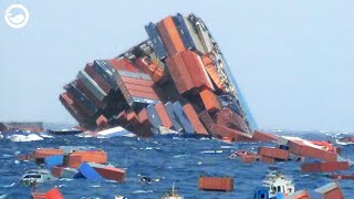 Losing More than 1800 Containers The Most Epic Large Container Ship Disaster Costs  Billions [upl. by Atikin]