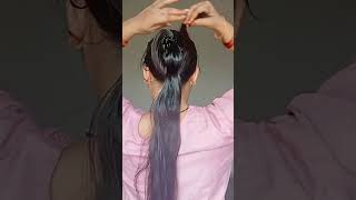 Claw Clip Bun Hairstyle For Oily hair youtube shorts [upl. by Mylander465]