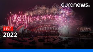 Happy New Year Australia Sydney welcomes in 2022 with celebratory fireworks [upl. by Celin]