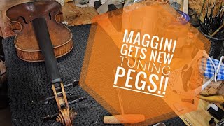 Maggini gets new tuning pegs [upl. by Ayna]