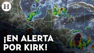 ¡Alerta por huracán Se forma en el Atlántico la tormenta tropical Kirk ¿Cuál será su trayectoria [upl. by Bocoj]