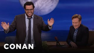 Josh Gad Really Wanted To Impress Conan During quotThe Book Of Mormonquot  CONAN on TBS [upl. by Israeli]