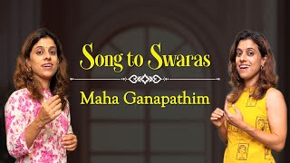 Song to Swaras  Maha Ganapathim  Pratibha Sarathy eartraining songtoswaras [upl. by Rodrich]