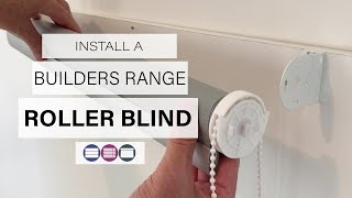 How to Remove amp Install a Builders Range Roller Blind From the Brackets  Betta Blinds and Awnings [upl. by Aohk]