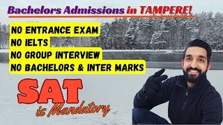 Tampere University Bachelors Admission 2024  Complete Guide [upl. by Koss182]