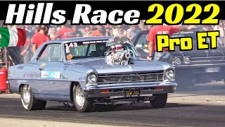 18° Hills Race Rivanazzano Dragway 2022  Pro ET  Saturday Highlights  V8 Engines amp Burnouts [upl. by Desdee]