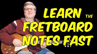 Learn the Notes on the Guitar Fretboard FAST  Simple Music Theory for Guitar [upl. by Yeldah297]