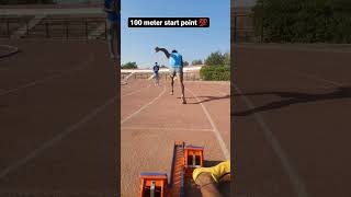 100 meter start point  200 meter running  viral video  athletics  army training  Olympic [upl. by Amesari358]