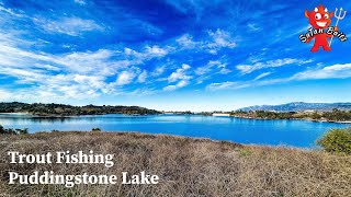 Trout Fishing Puddingstone Lake  Frank G Bonelli Regional Park [upl. by Ostap]