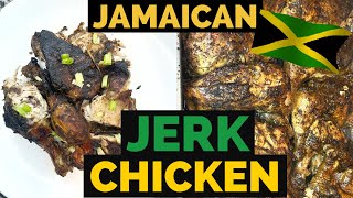 HOW TO MAKE THE BEST JAMAICAN JERK CHICKEN IN THE OVEN “LAZY WAY” Beginners Recipes [upl. by Nigem]