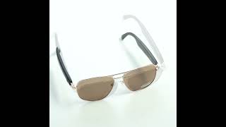 Smart Audio Sunglasses with Dual Speakers Metal Frame Polarized Lens LG02 [upl. by Kcirevam100]