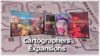 Cartographers Expansion Map Packs 1  3 Unboxing Whats In The Box [upl. by Shaylynn]