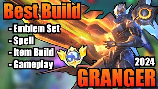 GRANGER BEST BUILD 2024  TOP GLOBAL GRANGER BUILD  GRANGER  MOBILE LEGENDS  MLBB [upl. by Leelahk]