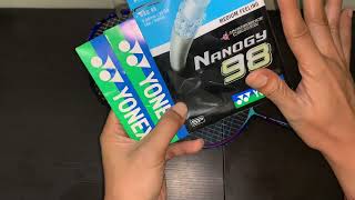 Review Senar Yonex Aerobite Vs BG 66 Ultimax Vs Nanogy 98 [upl. by Annaoy]