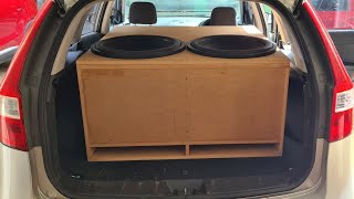 2 18 Inch Subwoofers  Box Build  Demo [upl. by Issej]