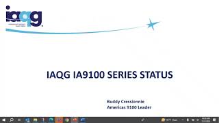 IAQG IA9100 Series Status [upl. by Oderf948]