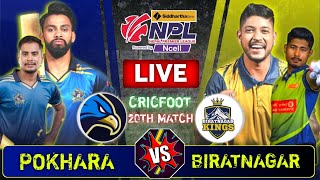 Biratnagar Kings vs Pokhara Avengers Live Score amp Commentary  Npl Match 20  Nepal Premier League [upl. by Kiona89]