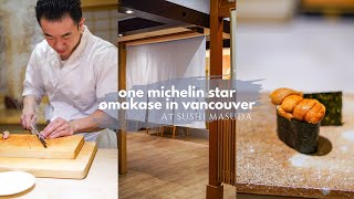 Michelin Star Omakase Experience at Sushi Masuda  Hidden Gem in Downtown Vancouver [upl. by Gretna]