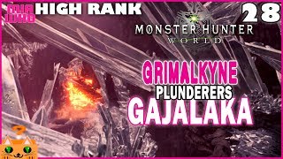 Plunderers Gajalaka tracks Elders Recess 28  Monster Hunter World PS4 Walkthrough [upl. by Adria540]