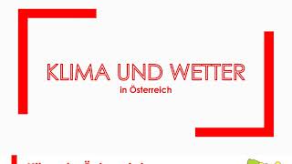 Geographie Klima und Wetter in Österreich [upl. by Kistner291]